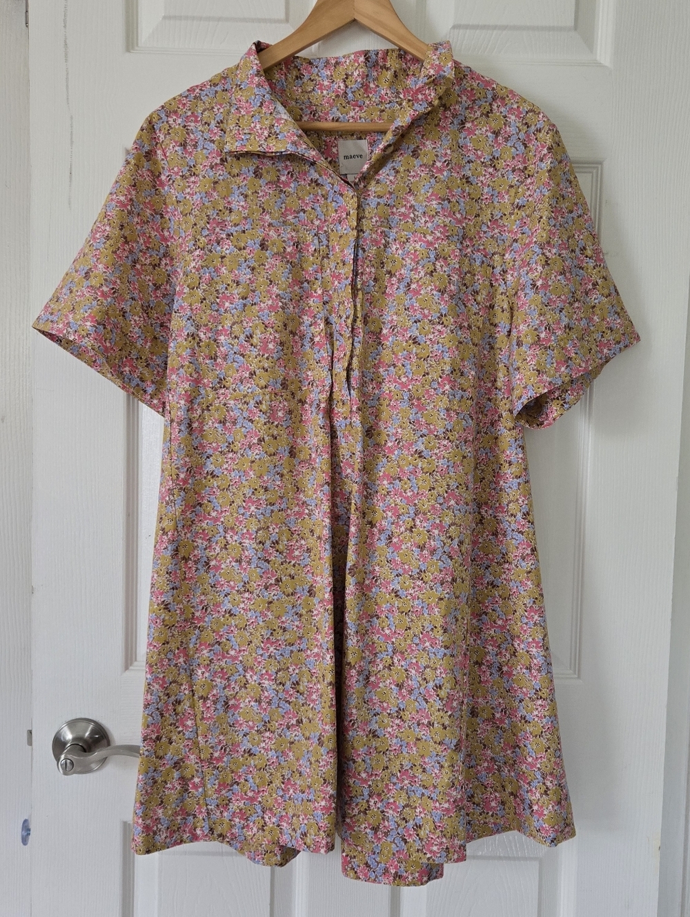 Maeve The Jeannie Short-Sleeve A-Line Mini Dress